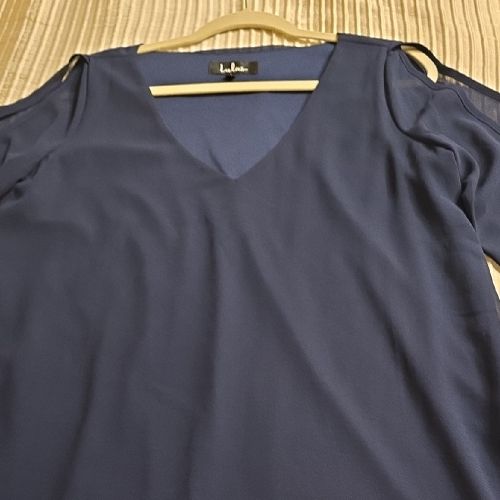 Lulu's Navy Cut Out Tunic Mini Dress - Picture 5 of 11